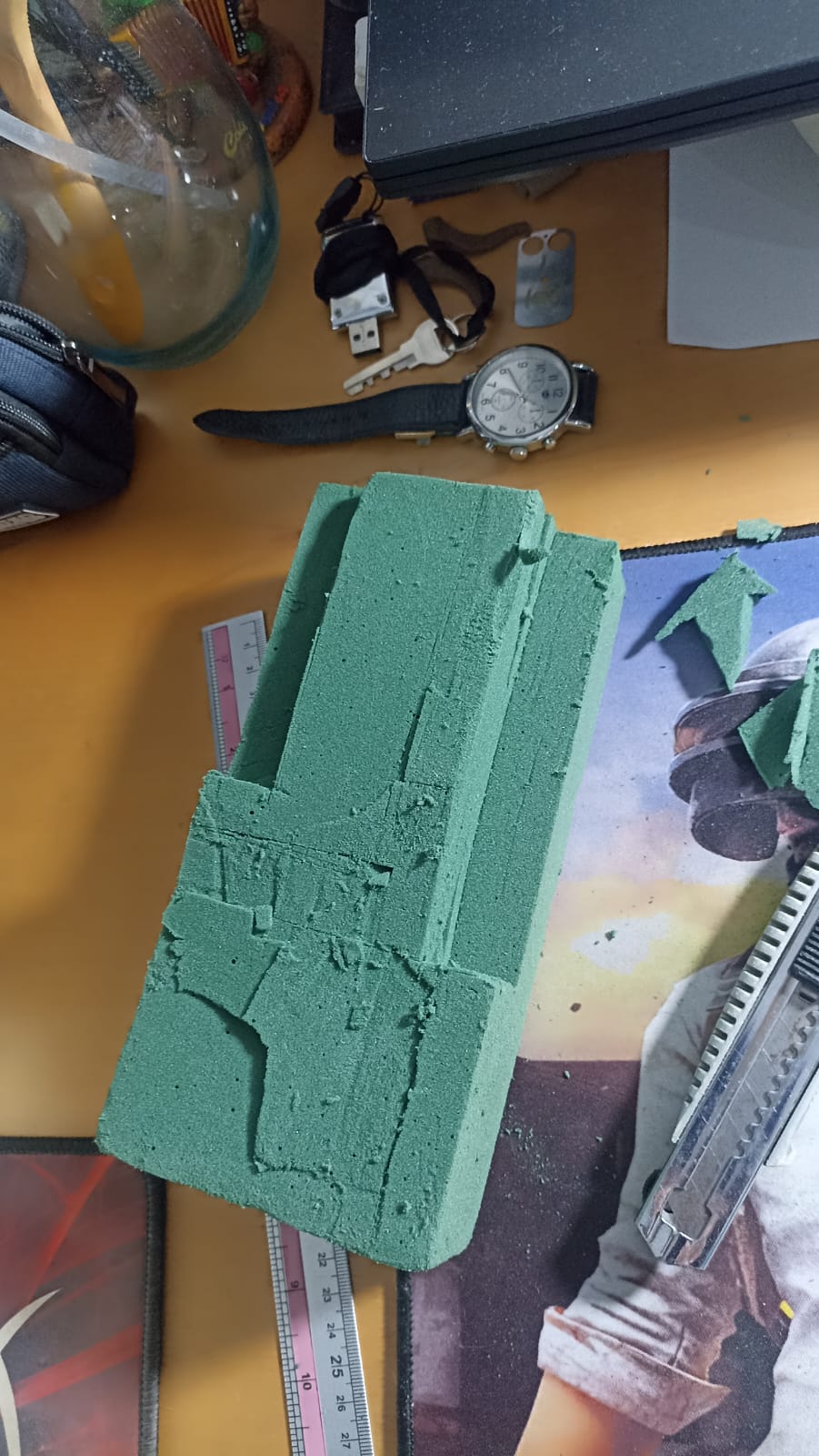 Proceso inicial con material OASIS